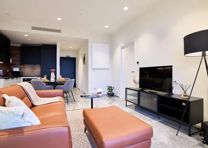 Elegant One Bedroom With A Stunning Seaview アパート Saint Julian's